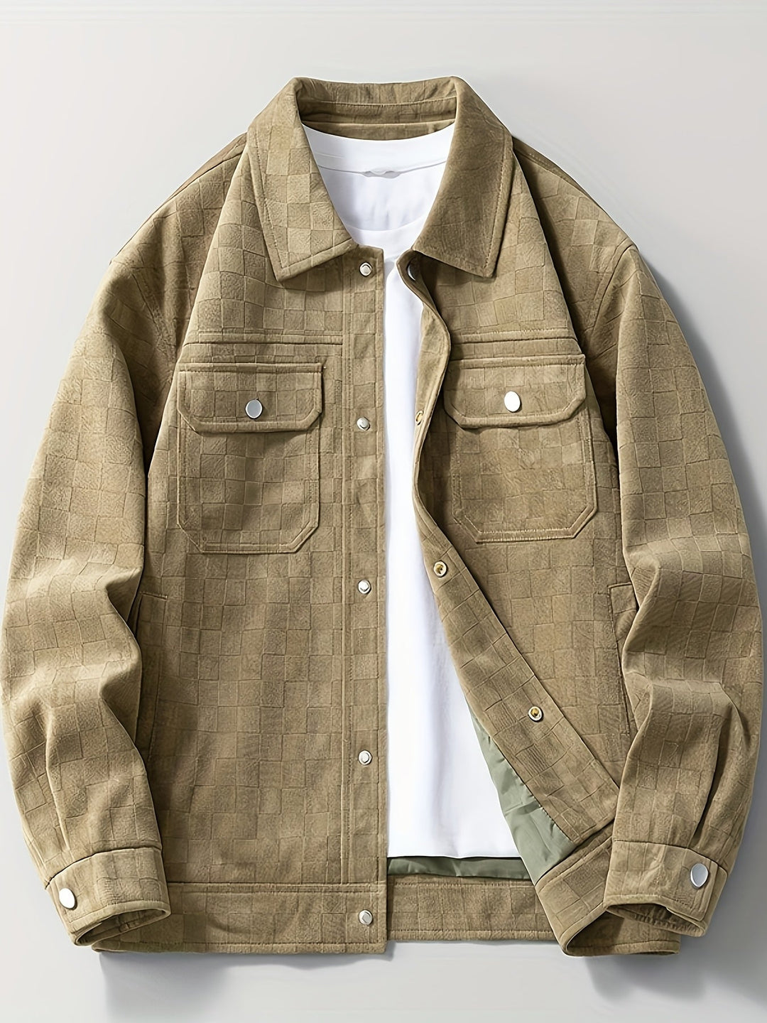 Monarch Checkered Suede Jacket
