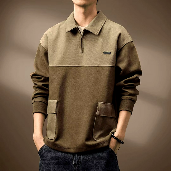 Alden Two-Tone Zip Sweatshirt