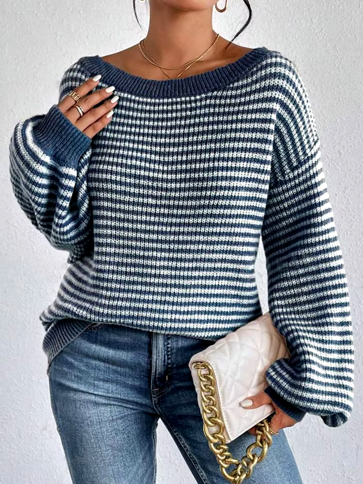 Chenille Knit Pullover Sweater