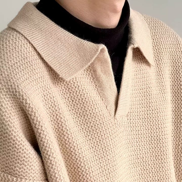 Alpine Fisherman Polo Sweater