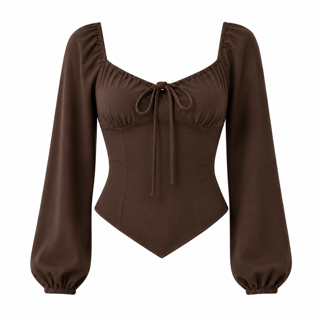 Anna Satin Corset Top