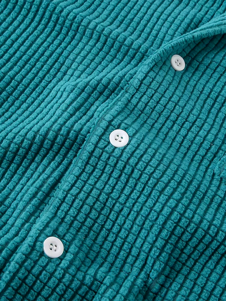 Charlie Relaxed Knitted Waffle Shirt