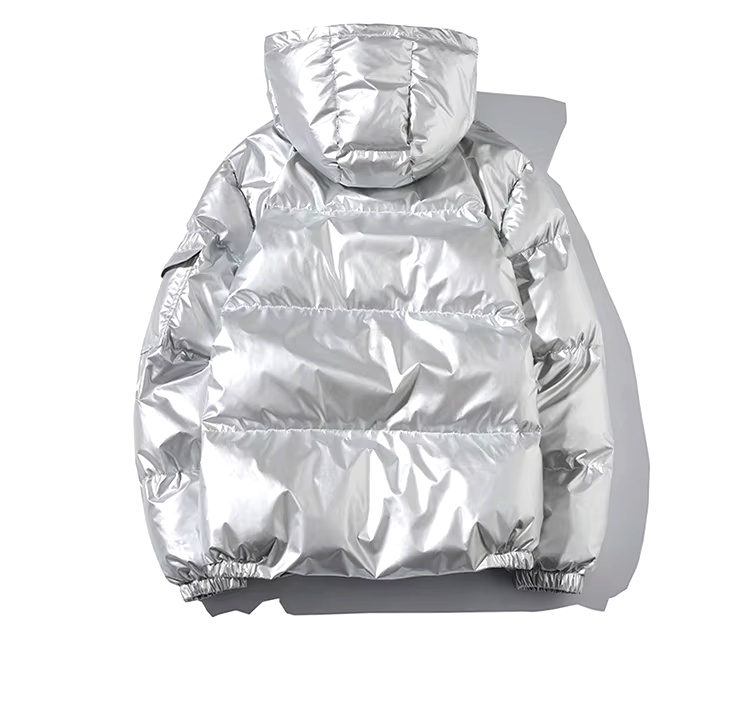 Athena Quilted Metallic Ciré Jacket