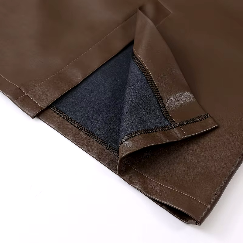 Colette Leather Midi Skirt