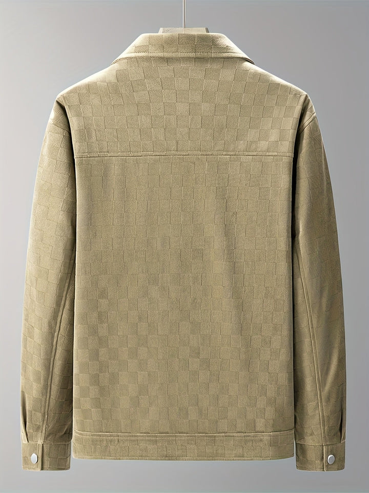 Monarch Checkered Suede Jacket