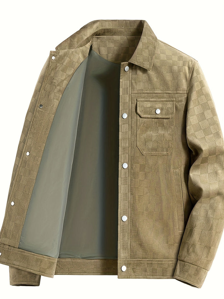 Monarch Checkered Suede Jacket