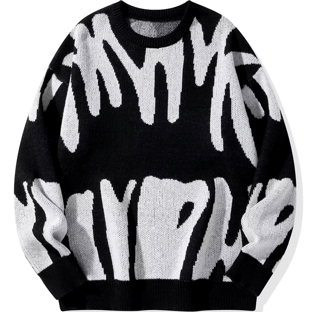Abstract Wool Sweater