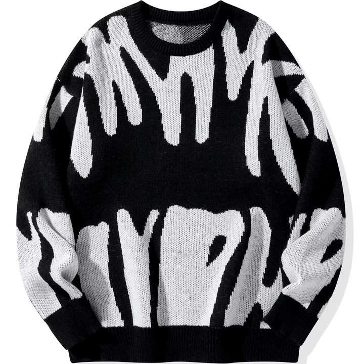 Abstract Wool Sweater