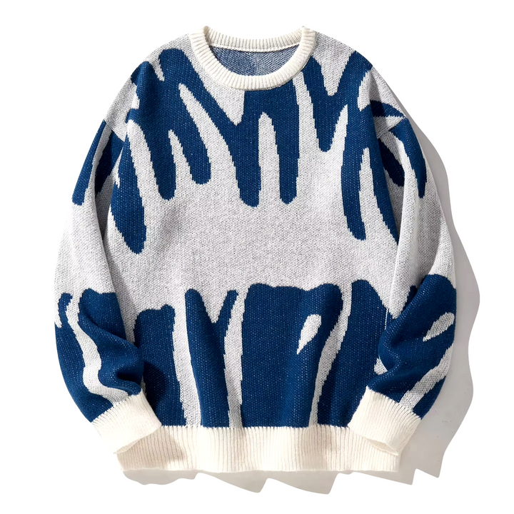 Abstract Wool Sweater