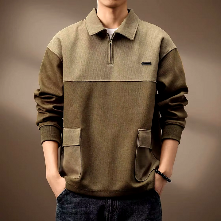 Alden Two-Tone Zip Sweatshirt