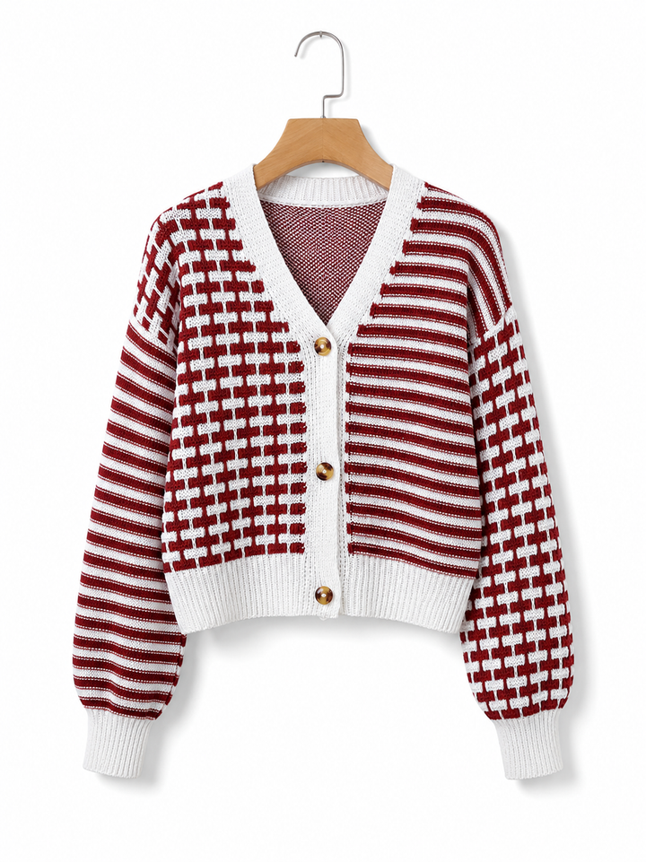 Anne Klein Stripe Cardigan