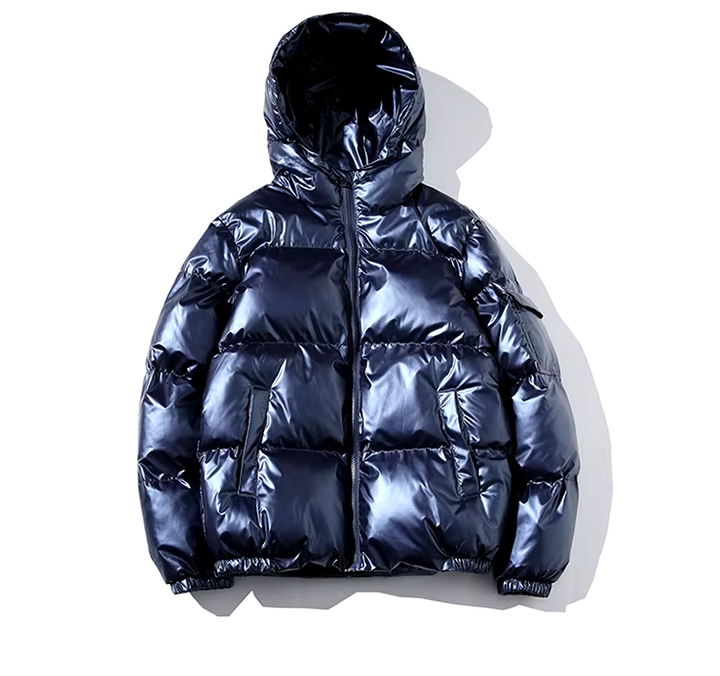 Athena Quilted Metallic Ciré Jacket