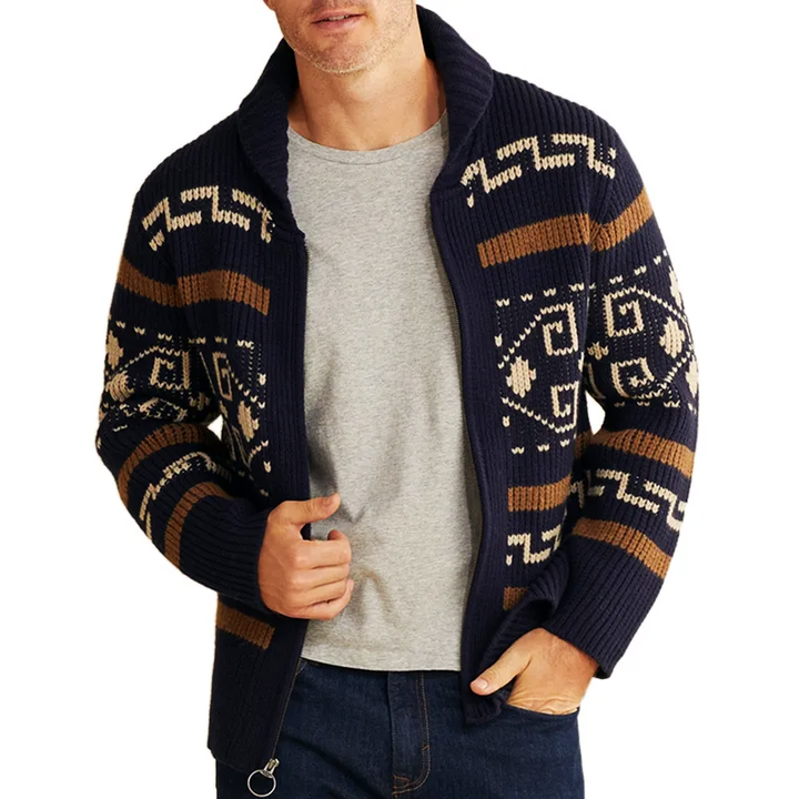 Lucius Jacquard Cardigan