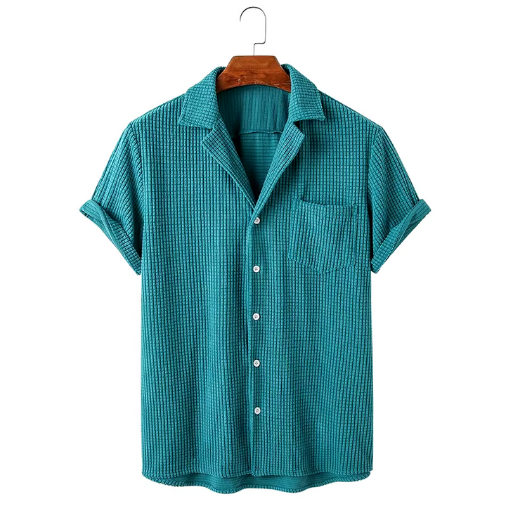 Charlie Relaxed Knitted Waffle Shirt