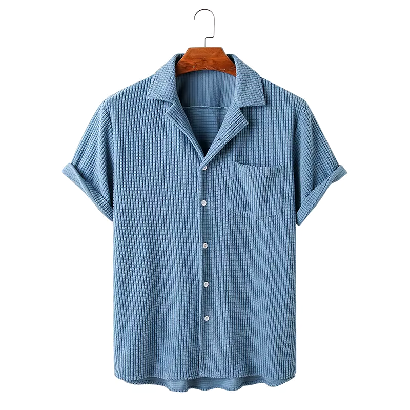 Charlie Relaxed Knitted Waffle Shirt