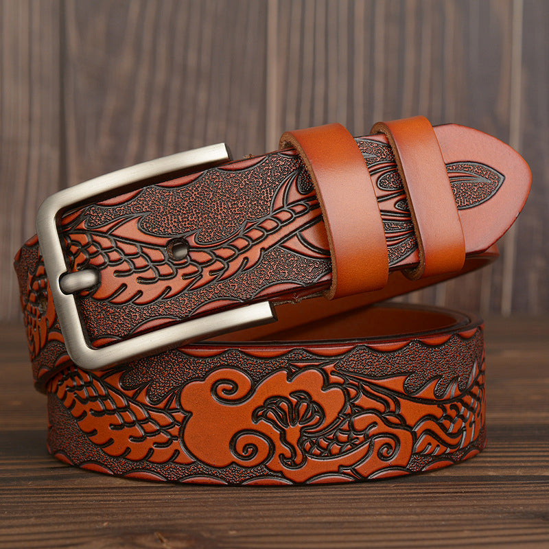 Emberhide Carved Belt
