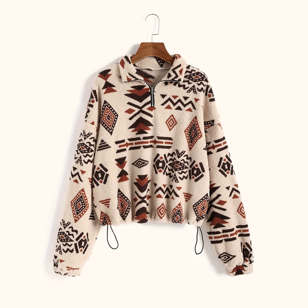 Kaia Aztec Fleece Pullover