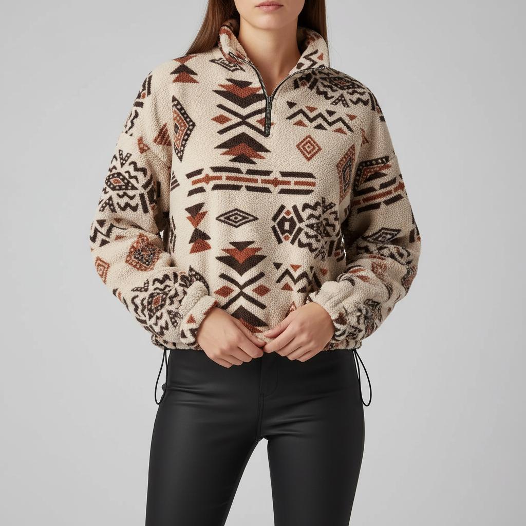 Kaia Aztec Fleece Pullover