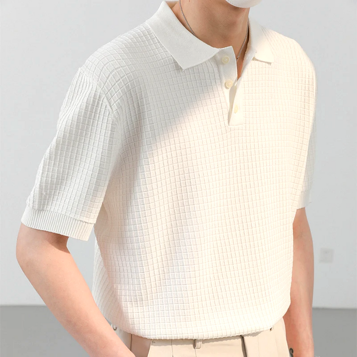 Marco Textured Knitted Polo Shirt