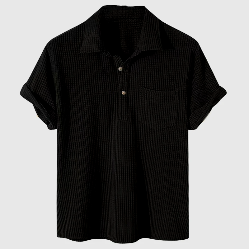 Waffle Textured Polo Shirt