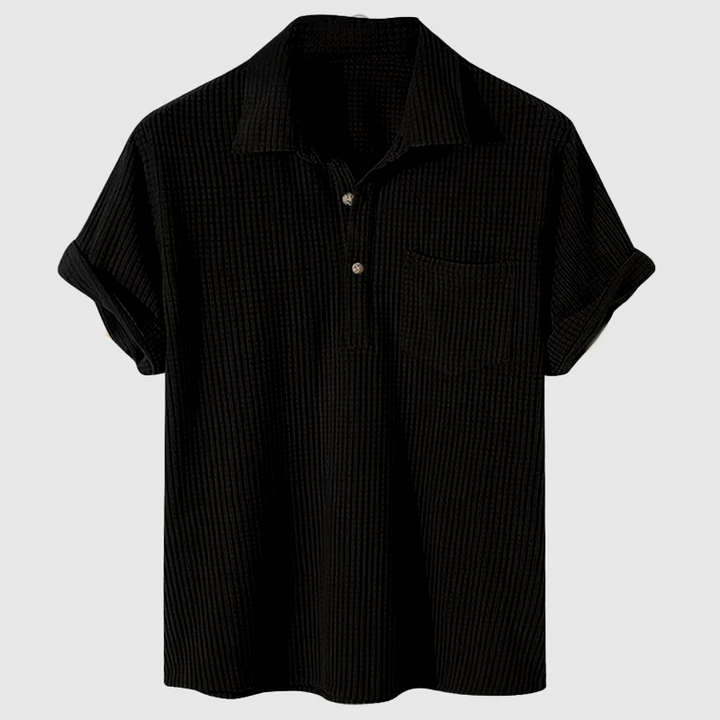 Waffle Textured Polo Shirt