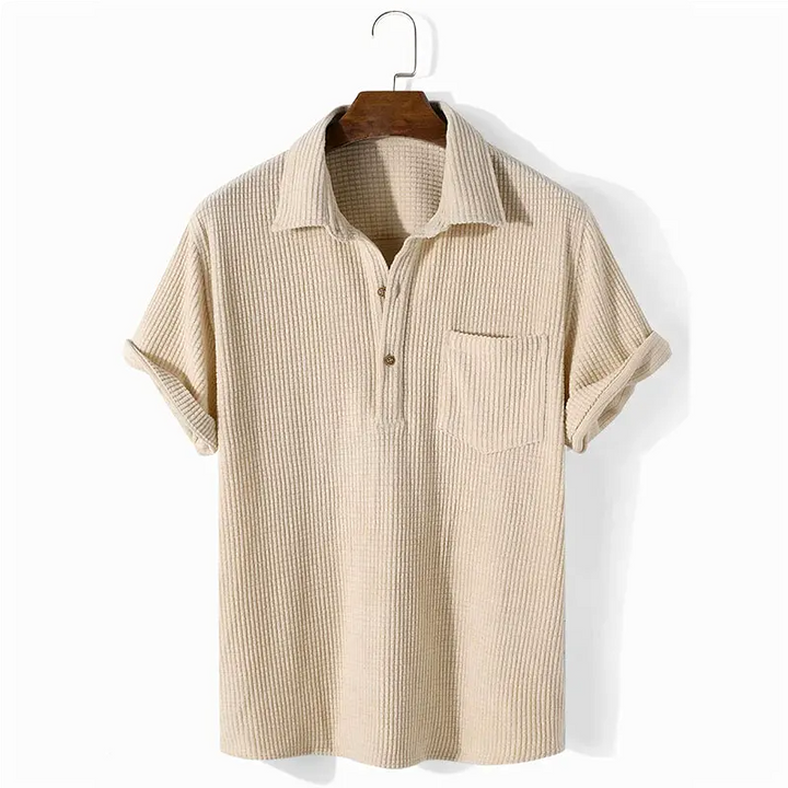 Waffle Textured Polo Shirt