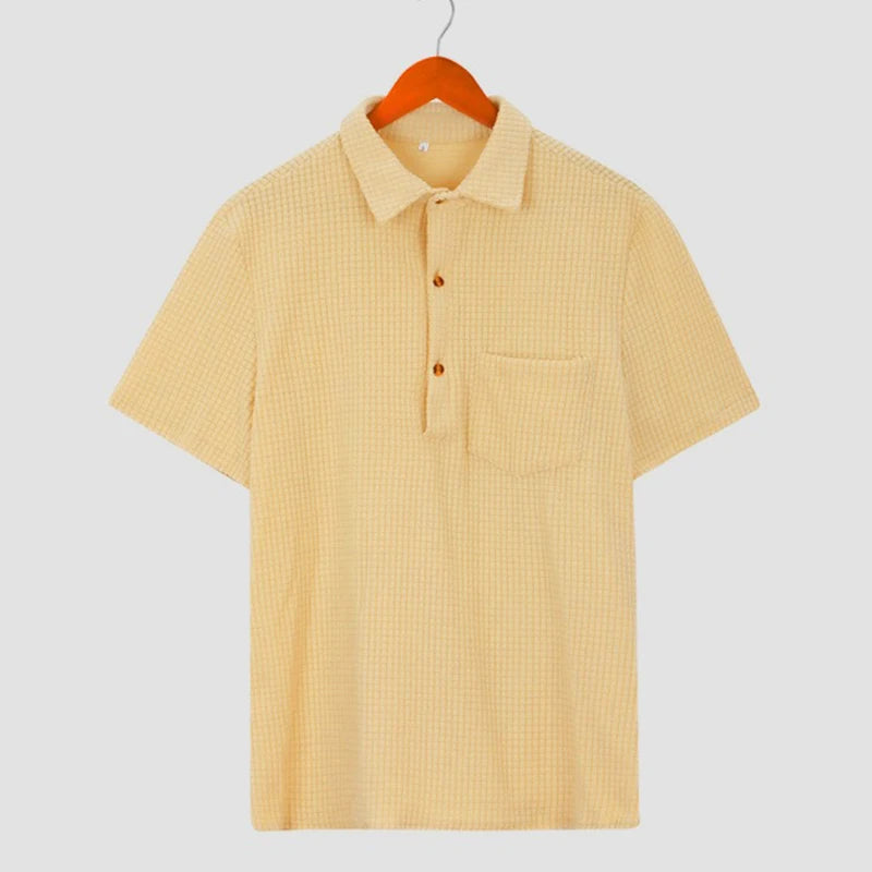 Waffle Textured Polo Shirt