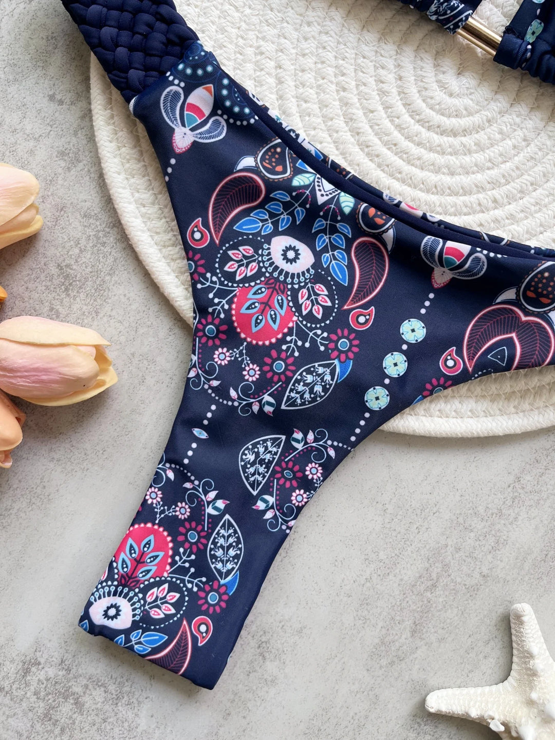 Ornate Bandeau Boho Bikini Set