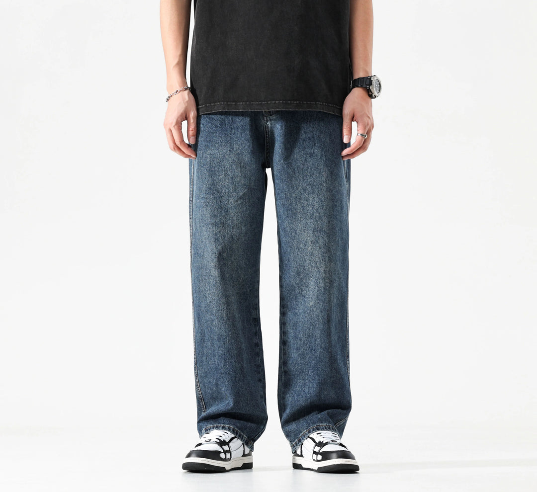 Ethan Stone-Wash Denim Jeans