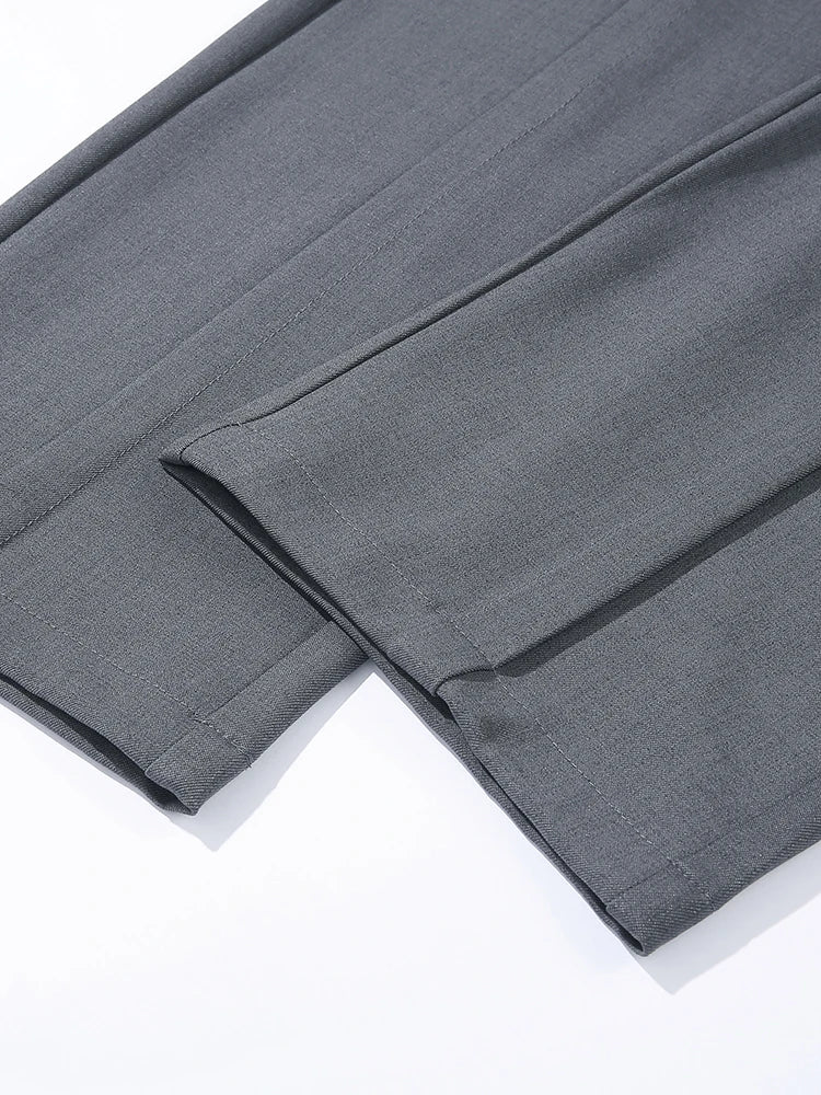 Straight Cut Pleated Pant
