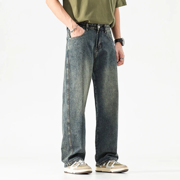 Ethan Stone-Wash Denim Jeans