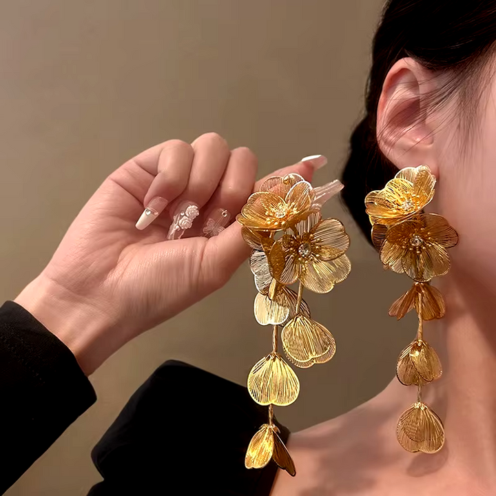 Tiffany Floral Drop Earrings