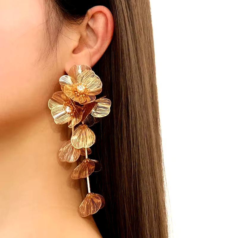 Tiffany Floral Drop Earrings