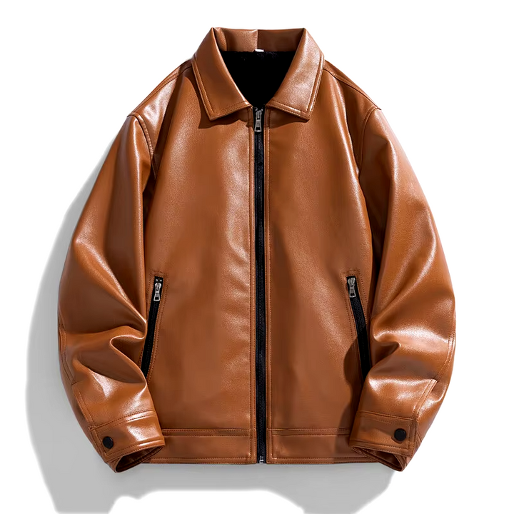 Victor Leather Trucker Jacket