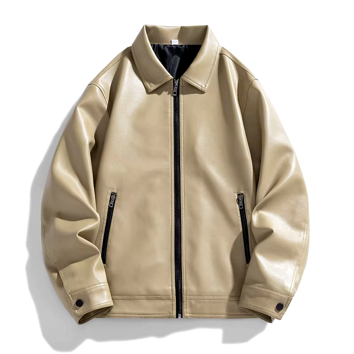Victor Leather Trucker Jacket