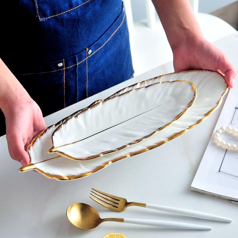 Michael Gold Feather Plate
